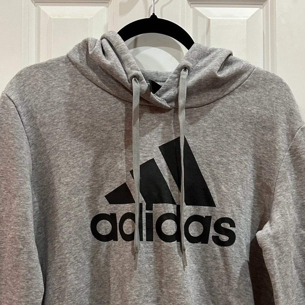 NWOT Adidas Men's Gray Hoodie Sweater size S